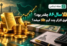 قیمت طلا در سال ۸۶ و قدرت خرید حقوق کارگر