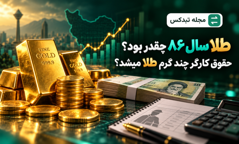 قیمت طلا در سال ۸۶ و قدرت خرید حقوق کارگر