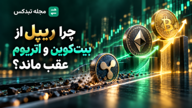 مقایسه عملکرد ریپل با بیت کوین و اتریوم